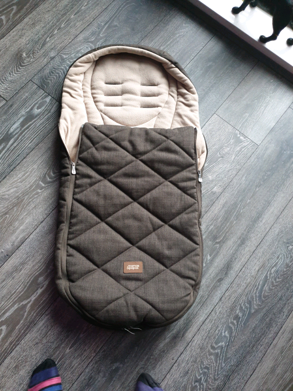 mamas and papas khaki footmuff